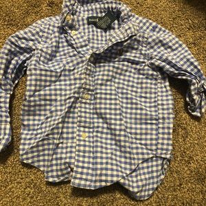 Boy long sleeve button down polo